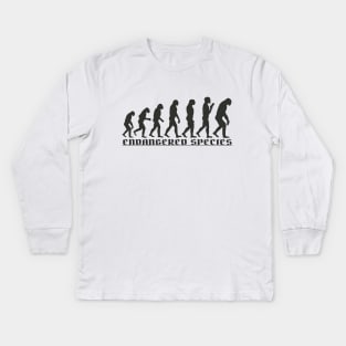 Funny Evolution Theory Humor Kids Long Sleeve T-Shirt